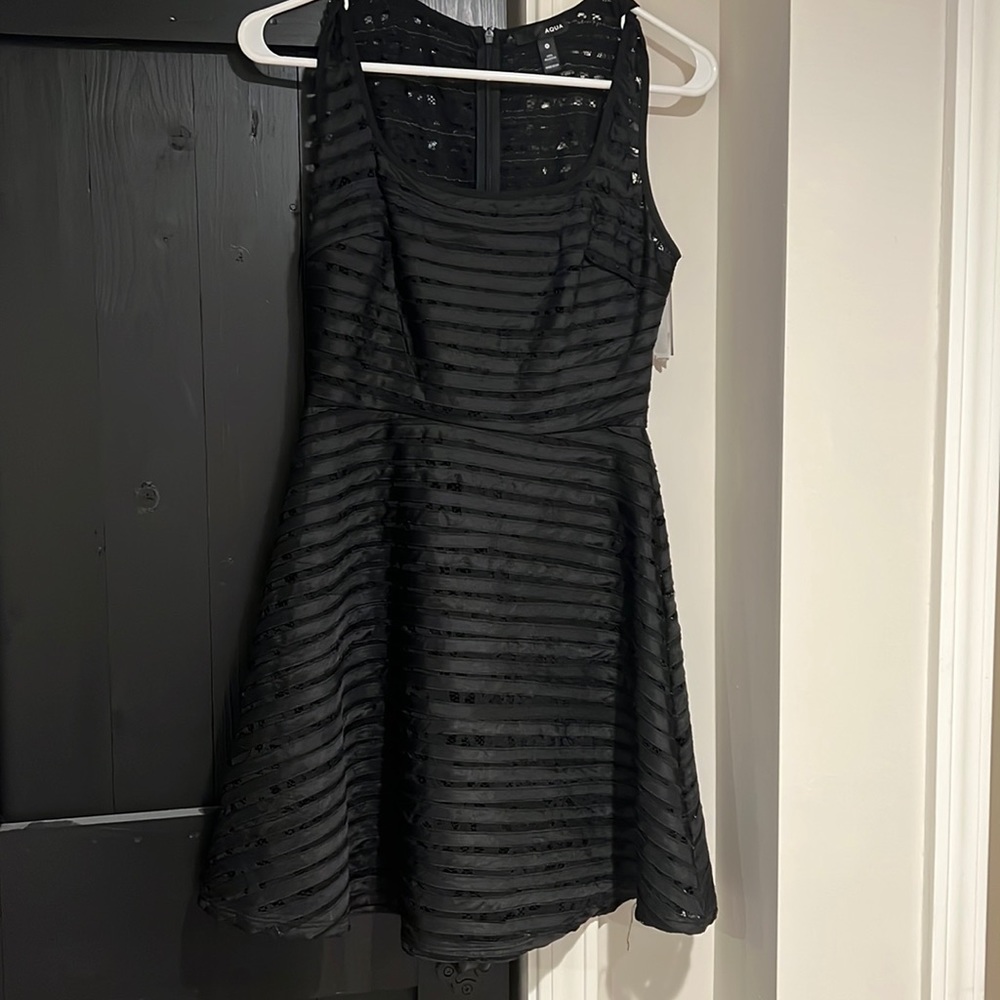 Brand new with tags aqua by Bloomingdale's mini fit and flare dress size small